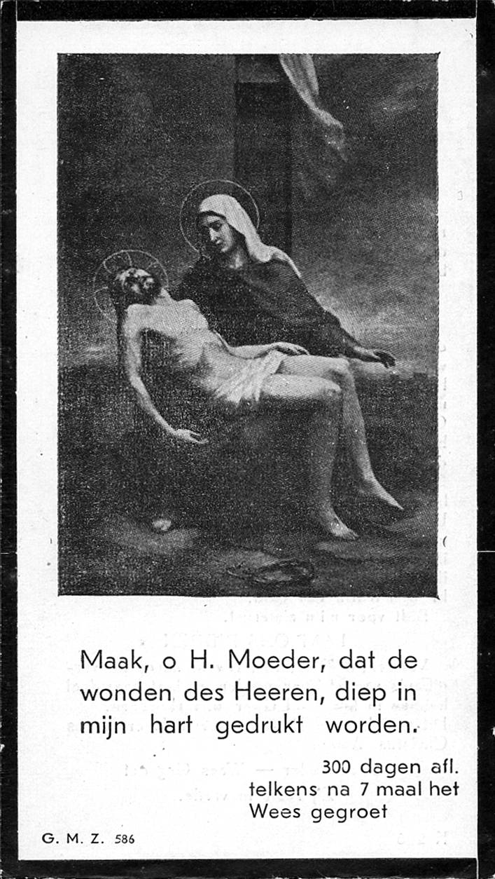 Kees van Rooij bidprentje